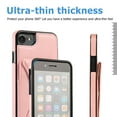 thumbnail image 5 of TOP SHE Case for 2020 Apple iPhone SE (4.7"), iPhone 8/7 Case (4.7 Inch) - Synthetic Leather Protective Case with Card Slot / Kickstand, Slim Fit Lightweight Simple Fashion Cover (Rosegold), 5 of 7