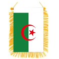 thumbnail image 1 of Bandera nacional de Argelia de doble cara de 10 x 15 cm, bandera alta, mini bandera nacional colgante de tela opaca impresa de doble cara, 1 of 5