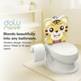 thumbnail image 6 of Dolu Nuve Tiger Baby Toddler Potty Chair with Light Sound Toilet Paper Holder White, 6 of 6