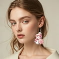thumbnail image 4 of CREATITOY 1 Pc Snowman Snowflake Earrings - Festive Christmas Accessory, Holiday Party Daily Wear Jewelry for Women, 4 of 6