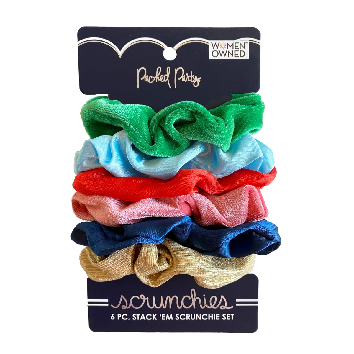 Packed Party 6 Pc. Stack 'Em Scrunchie Set