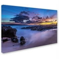 thumbnail image 2 of Trademark Fine Art 'Beach at Dusk' Canvas Art by Pierre Leclerc, 2 of 3