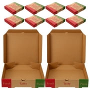 10 Pcs Pizza Box Portable Boxes Takeout Gift Bakery Practical Restaurant Supply