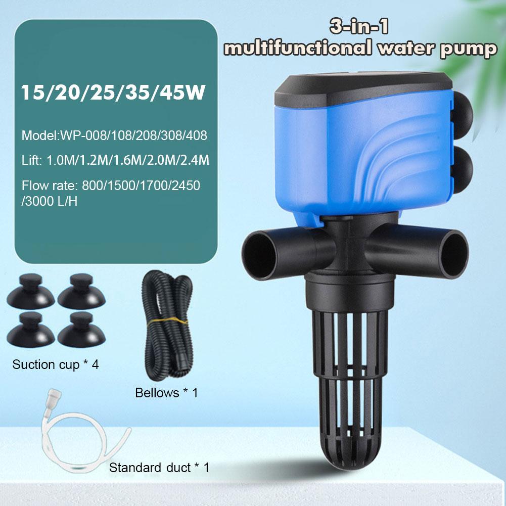 Water Pump 210 GPH Submersible Internal Aquarium Powerhead Water Pump ...