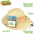 thumbnail image 2 of Nature Bound: Explorer Safari Hat - Khaki - Durable & Machine Washable, Sun Protection, Lightweight & Breathable, Outdoor, Adjustable Strap, Kids 4+, 2 of 8