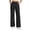 Black, variant on Teen Girls School Uniform Suit Pants Flat Front Pull-On Dress Pants with Pocket Solid Color Stretch Straight Pants Black Size 9