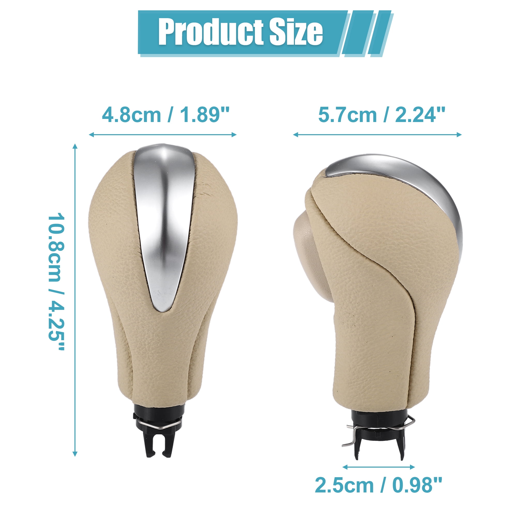 Unique Bargains Automatic Gear Shift Knob Handle for Infiniti EX35 FX35 FX50 G25 G35 G37 Q60 QX50 No.34910-1LA6C Beige