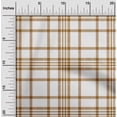 thumbnail image 2 of oneOone Polyester Spandex Brown Fabric Tartan Dress Material Fabric Print Fabric By The Yard 56 Inch Wide, 2 of 4