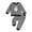 Grey, variant on Akiihool Kids Suits for Boys Boys Matching Outfit Long Sleeve Romper/Sweatshirt Solid Pants Fall Winter 2PCS Clothes Set Grey,2-3 Years
