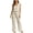 *Coffee, variant on Binmer Women's Striped 2 Piece Pajama Set ,Cap Sleeve Scoop Neck Top and Wide Leg Long Pants Blue,L