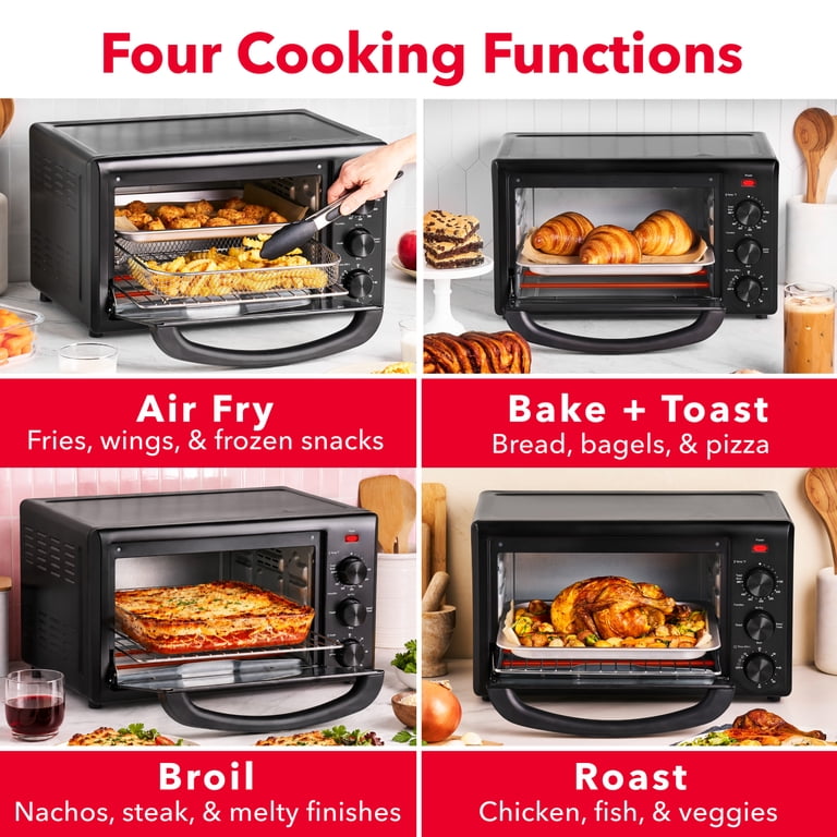 Dash Everyday 23L Air Fryer Toaster Oven, Black photo 4