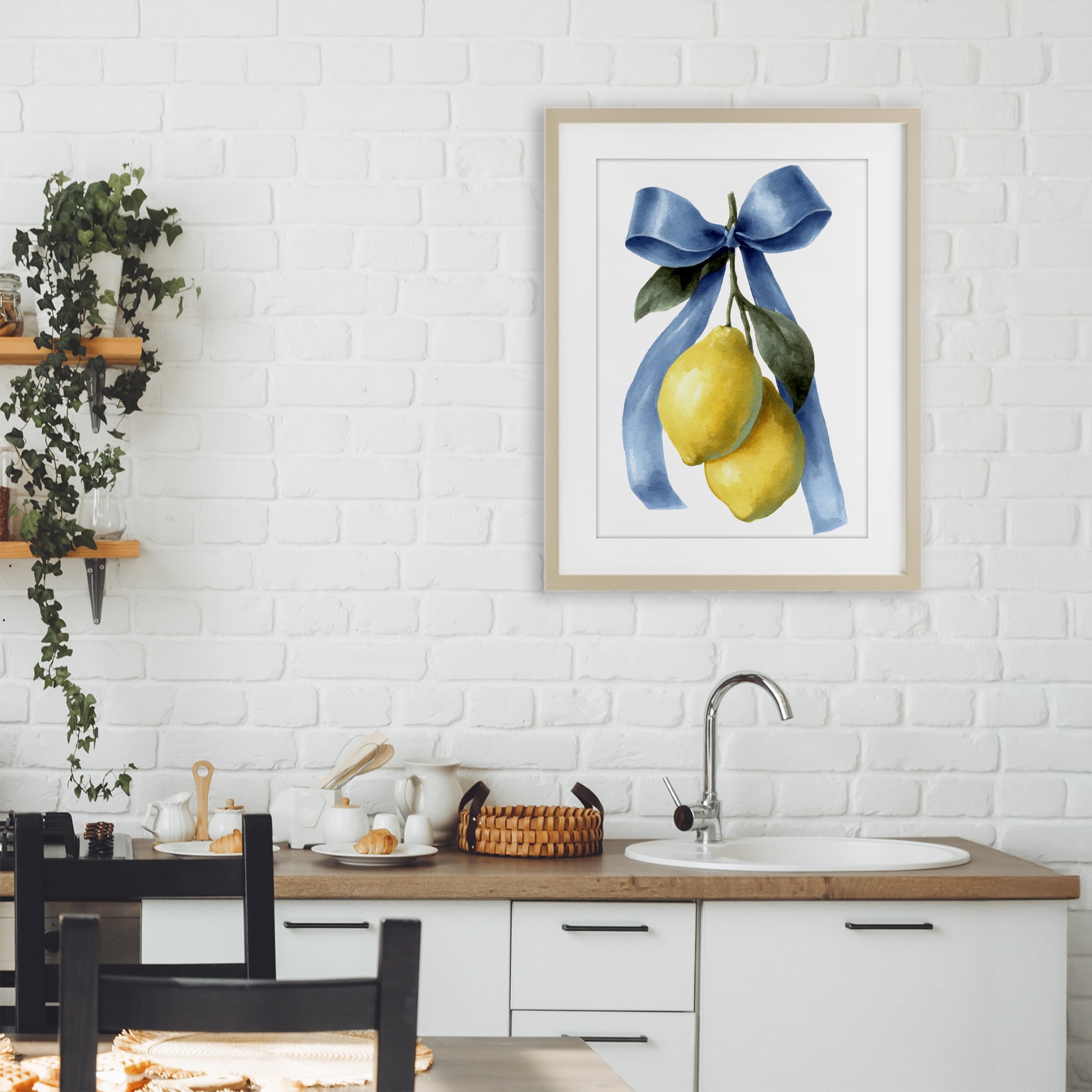 Stupell Industries Sweet & Sour Lemons Birch Framed Print Under Glass, design by Petal Prints Design