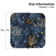 thumbnail image 2 of Leather Coasters with Heat-resistant for Drinks, Mystical Underwater Coral Scene Cup Coasters Cup Pad Mat for Tabletop Protection, Coffee Table, Office Desk and Housewarming Gift, 2 of 5