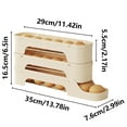 thumbnail image 6 of Ziynglg Revolutionary Rolling Egg Dispenser for Fridge 3 Layer Automatic Sliding Egg Storage Rack with Secure and Space Saving,Stable and Easy to Clean, 6 of 6