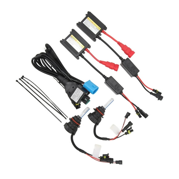 Aramox Xenon Headlight, Xenon Bulb 9004 Port 55W Car Xenon Headlight 5500LM Xenon Light Bundle Stretchable High And Low Beam Lamp DC12V