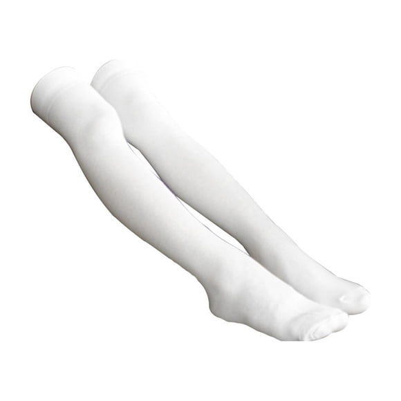 Calcetines de invierno hasta el muslo Sonducket Térmicos Blanco 1 Par
