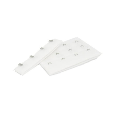

Porcelynne Dyable White Bra Hook and Eye Replacement Closure with Silver Hardware - 4 Rows - 3 Wide - 25 Pairs