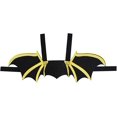 thumbnail image 1 of Cats Puppy Dogs Costume Cosplay Clothing Costume Black Yellow Bat Wing Halloween Party for Pet Decoration Clothes Bat Wing Clothes Pet Clothes Hangers Metal, 1 of 5
