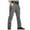 15#Gray, variant on Mens Solid Color Casual Cargo Pants Straight Baggy Stretch Hiking Pants Multi-pocket Water Resistant Comfy Outdoor Trousers