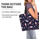 thumbnail image 2 of Fotbe Love Wine Bolsa Tote Estética de Lona con Estampado para Mujer - Bolsa Reutilizable de Hombro Casual para Vacaciones, Compras, Trabajo y Gimnasio, 2 of 8