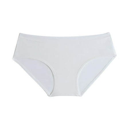 

IROINNID Hipster Underwear For Women At Hip Traceless Briefs Low-waist Sports Elastic Comfortable Breathable Briefs Solid Color Panties
