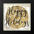 thumbnail image 2 of Jacobs, Cindy 20x20 Black Modern Framed Museum Art Print Titled - Happy Holidays Mandala II, 2 of 5