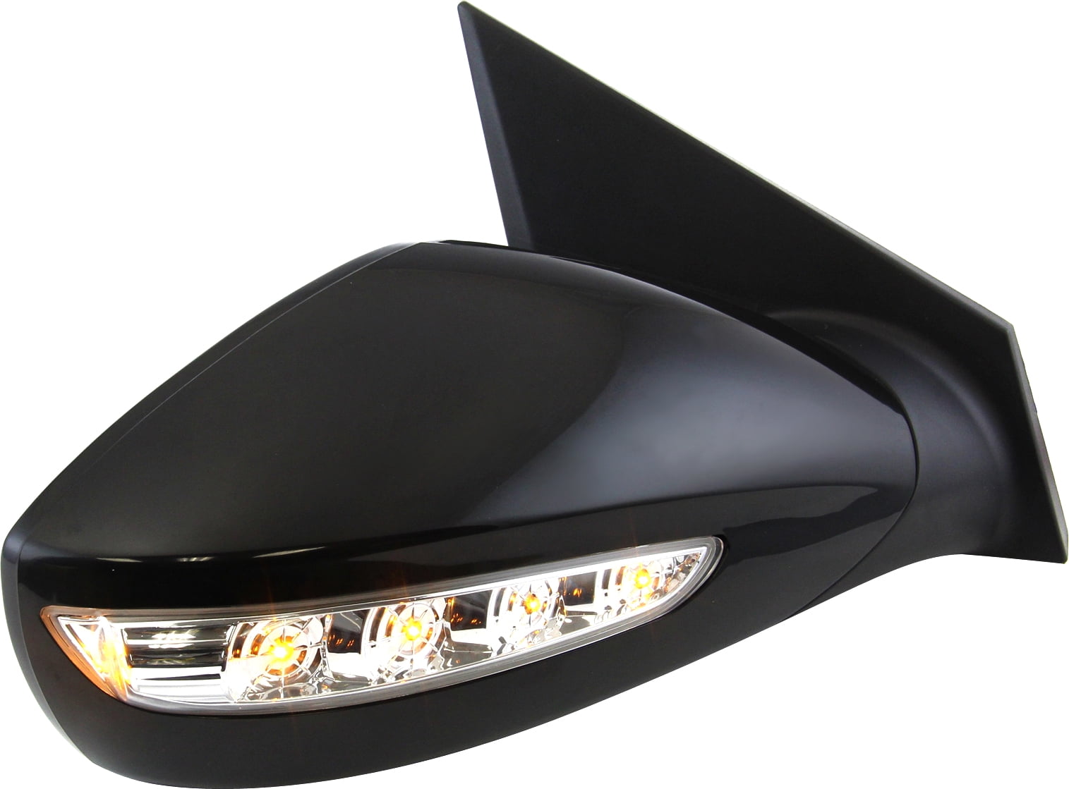Mirror Compatible With 2011-2014 Hyundai Sonata Right Passenger Side In-housing Signal Light Paintable Kool-Vue