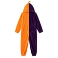 thumbnail image 6 of Weebloom Halloween Kids Pumpkin Hooded Onesie Pajamas Flannel Funny Romper For Cozy Jumpsuit For Holiday Dress Up Role Play Outfits Pjs Loungewear For Boys Girls Orange 4-5 Years, 6 of 6