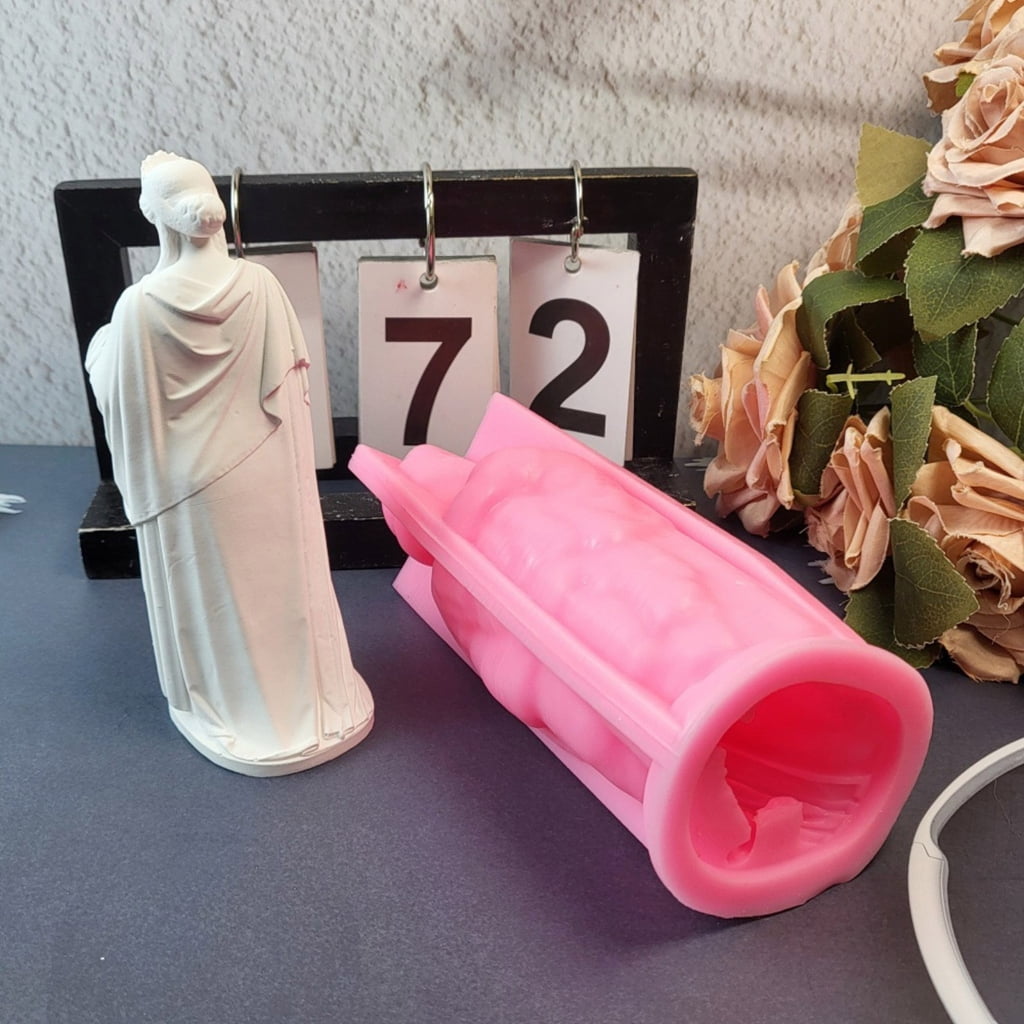 Goddess Figurine Silicone Candle Molds Epoxy Resin Molds for Candle Soap