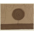 thumbnail image 2 of Paul Klee 18x15 Gold Ornate Wood Frame and Double Matted Museum Art Print Titled - A Flower Occurs (A Flower Performs) (1934), 2 of 4