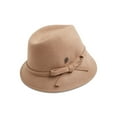 thumbnail image 1 of Raffaello Bettini Asymmetric Wool Felt Alpine Hat,Brown, 1 of 2