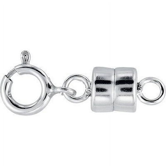 1 - NEW SOLID .925 Sterling Silver Barrel Magnetic Converter Necklace Clasp