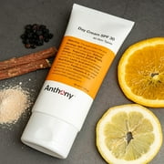 Anthony 2-In-1 Men’s Moisturizing Facial Cream Lotion with SPF 30 for All Skin Types, 3 fl oz