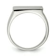 thumbnail image 2 of 925 Sterling Silver 19x16mm Closed Back Signet Ring Size 10, 2 of 7