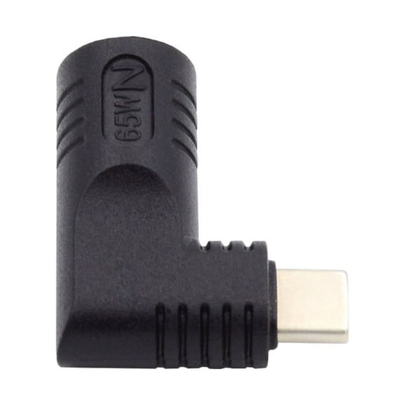 FVH DC Jack 3.5x1.35mm Input to USB-C Type-C Angled 90 Degree Power Plug Charge Adapter for Laptop Phone