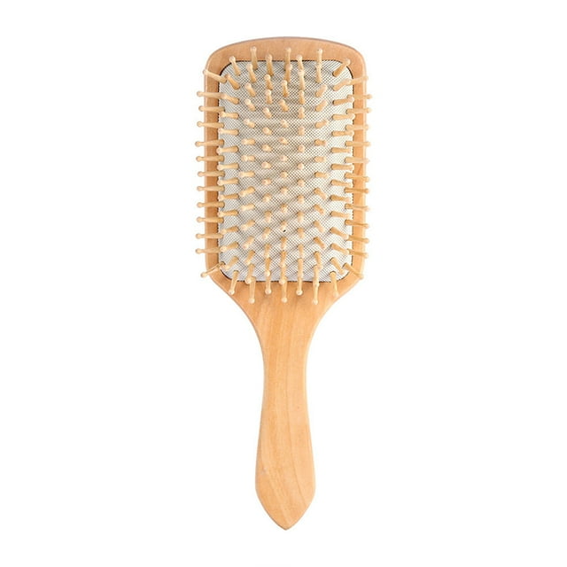 Natural Boar Bristle Anti-static Paddle Comb Scalp Massage Brush Hair SALE I3K5
