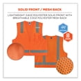 thumbnail image 6 of GloWear 8249Z-S Single Size Class 2 Economy Surveyors Zipper Vest, Polyester, 3X-Large, Orange, Ships in 1-3 Business Days | Bundle of 5 Each, 6 of 10