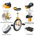 thumbnail image 2 of Yescom 16 Inch Wheel Outdoor Unicycle Bicycle Balance Training for Adults Teenagers Kids, Yellow, 2 of 8