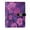 Lavender Bohemian Pattern, variant on Leather Notebook with Pen Holder Writing Notepad Includes 100 Pages Lined Journal Lavender and Pink Flowers