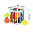 thumbnail image 6 of syligr Baby Shape Sorter Toy for Infants Ages 6+ Months Infant Fine Motor Skill Toys 1 Set 4.3 Inches ABS Plastic Material with Stretchy Strings and Fruits Hand Eye Coordination Learning Gift, 6 of 6
