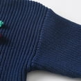 thumbnail image 4 of Kids Crewneck Sweaters Boys Girls Baby Cherry Knit Sweater Cute Kawaii Pullover Fall Winter Clothes Dark Blue, 7 Y, 4 of 7