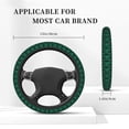 thumbnail image 2 of Steering Wheel Cover, Mint Bird Feathers Cute Car Steering Wheel Cover for Women Men, Anti-Slip Soft Aesthetic Auto Car Wheel Cover for Trailer Truck SUV Car Decor 15in, 2 of 6