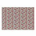 thumbnail image 1 of Romantic Cutting Board, Valentine's Day Style Rose Composition Love in Pastel Colors, Decorative Tempered Glass Cutting and Serving Board, Small Size, Aqua Dark Coral Beige, by Ambesonne, 1 of 1