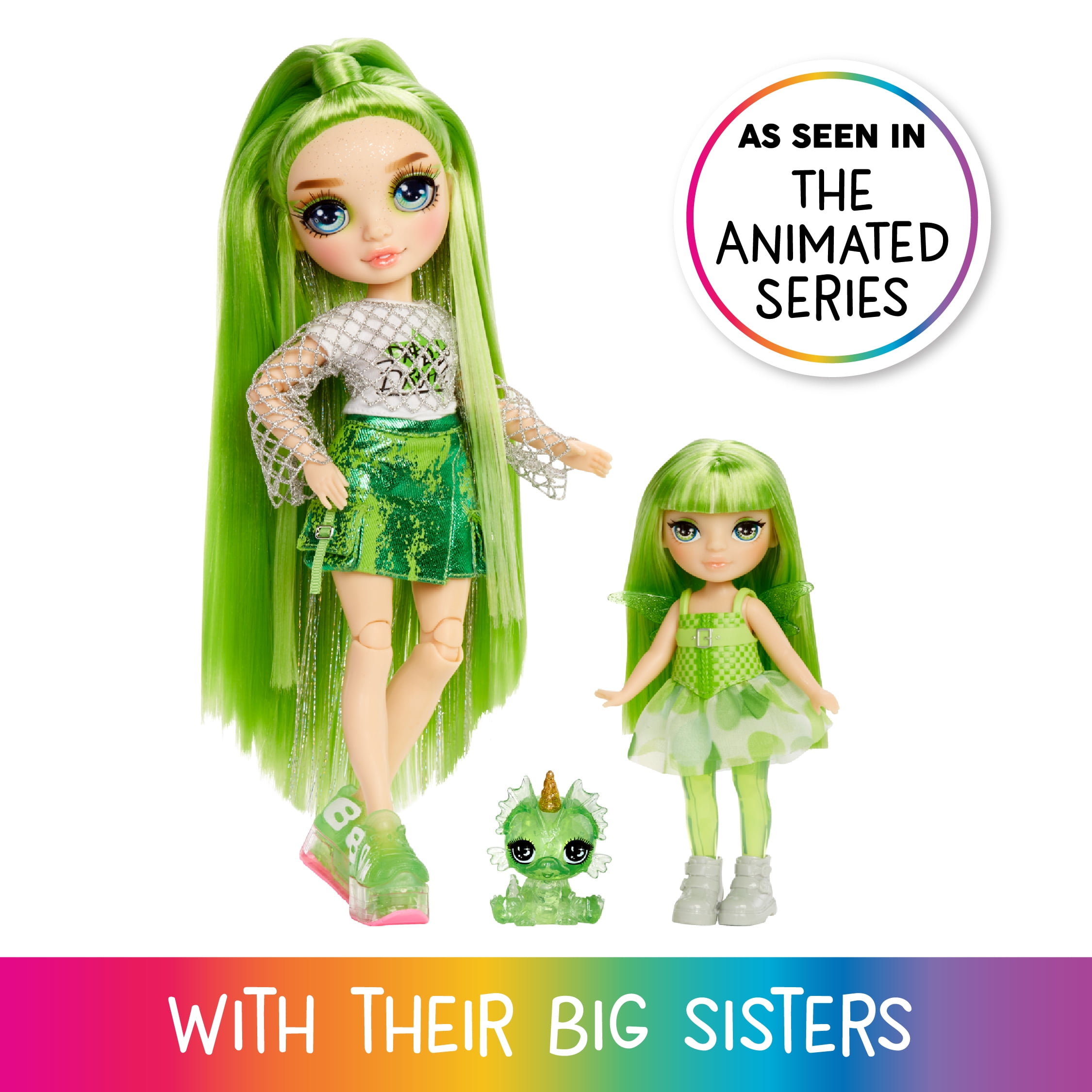 Rainbow High Littles Rainbow Fantasy Fairies Doll- Emerald (Green)