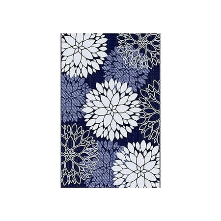 

WIQUOKETT Outdoor Carpet Outdoor Straw Carpet Reversible Terrace Carpet Outdoor Decoration Large Area RV Picnic Backyard Balcony Porch Beach Camping Mat Blue Bathroom Accessories