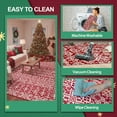 thumbnail image 6 of Pentantan 5'x7' Christmas Area Rugs for Living Room, Machine Washable Rug Printed Holiday Decor, Non-Slip Rug, Red/White, 6 of 7