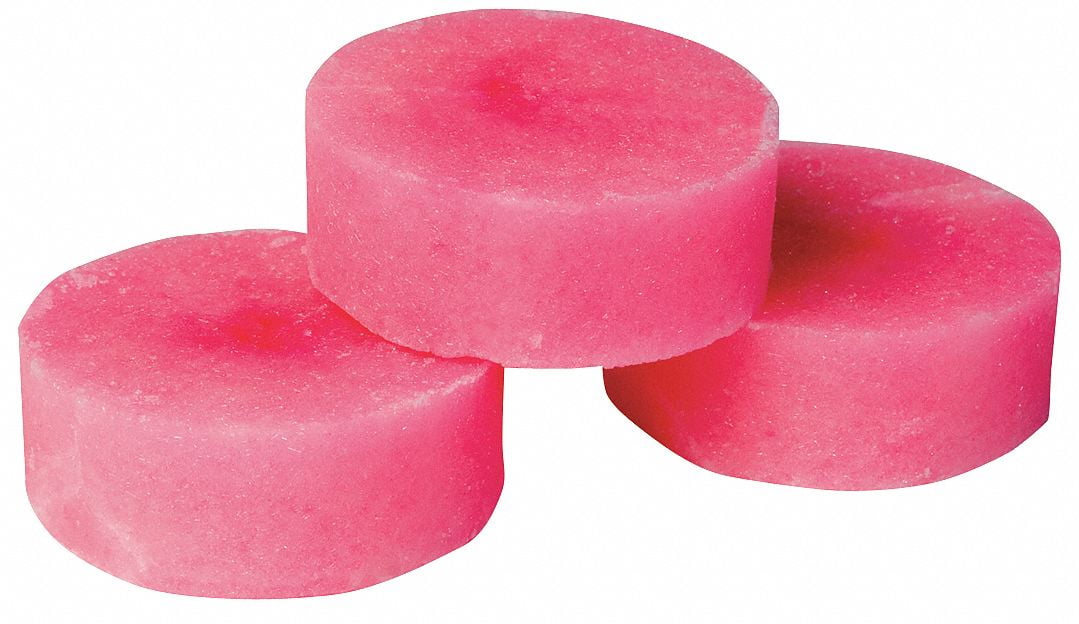 Hospeco Urinal Screen Block,Round,Red,4 oz,PK12  04901