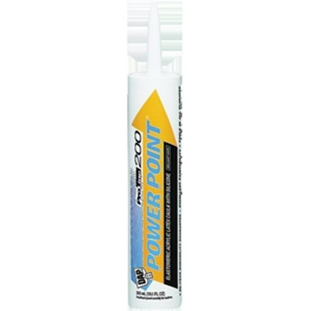 Dap 18750 10 oz. White Power Point 200 Elastomeric Acrylic Latex Caulk