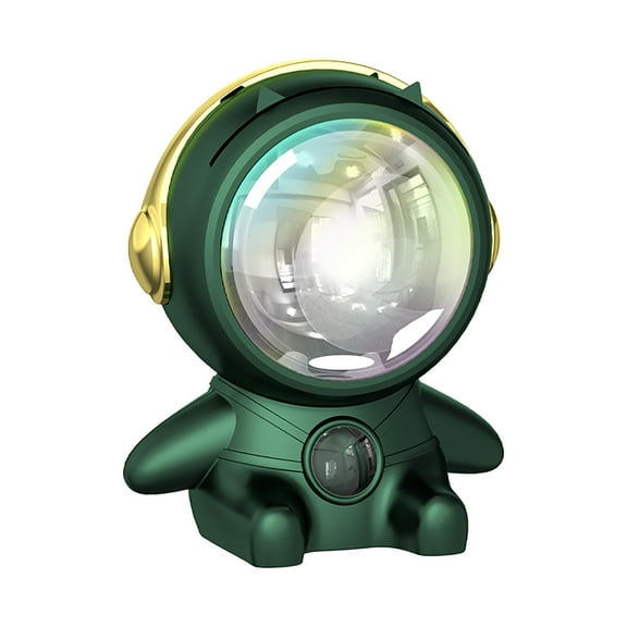 BallsFHK Astronaut Robot RGB Projection Light Atmosphere Photo LED Rainbow Light Portable USB Sunset Lamp Decorative Gift