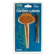 Luster Leaf Classic Impressions Ornamental Copper Garden Plant T-Label - 4 Pack 778